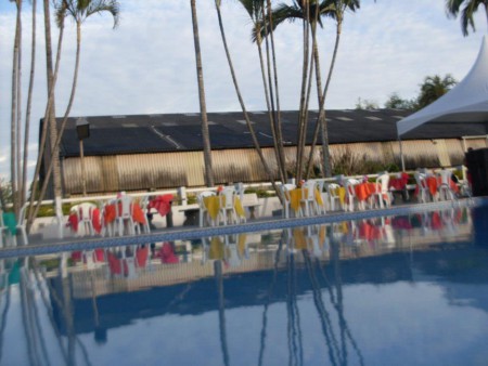 Preparativos - Luau no Clube de Campo International Paper 2012